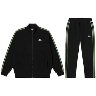 Kappa卡帕官方outlets运动卫衣套装情侣男女加绒夹克休闲外套长裤