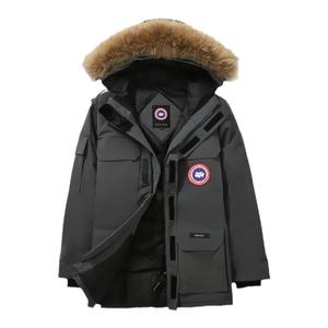 反季楚大鹅羽绒服女2023新款冬工装中长款东北加厚派克服冲锋衣男