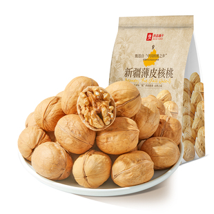 良品铺子薄皮核桃坚果零食新疆纸皮阿克苏核桃手剥核桃仁500g