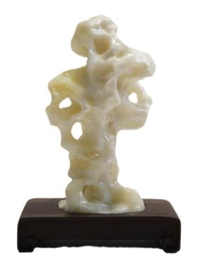 汁汁文房素玉琢山太湖石摆件