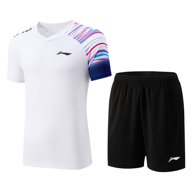 2025新品 李宁羽毛球服俱乐部系列男女同款吸湿速干运动比赛套装