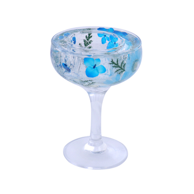 水晶干花烛台香薰蜡烛DIY高脚杯