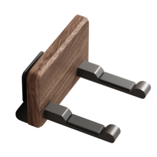 黑胡桃木吹风机置物架支架风筒收纳架子卫生间浴室厕所收纳免打孔