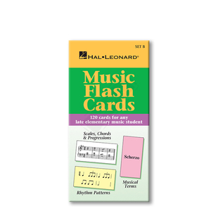 音乐教学卡B款 有基础学生适用 共120张 学生钢琴曲目大全 Music Flash Cards Set B Piano Library HL00296035
