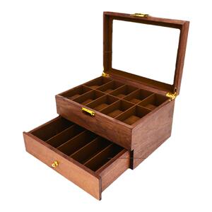 手表眼镜墨镜收纳盒实木质家用简约高档精致多位太阳镜腕表展示盒