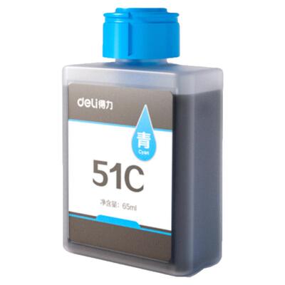 得力喷墨打印机原装墨水适用L512WS喷墨打印机原装51KS黑51M红51Y黄51C红4色大容量墨水墨仓墨水盒