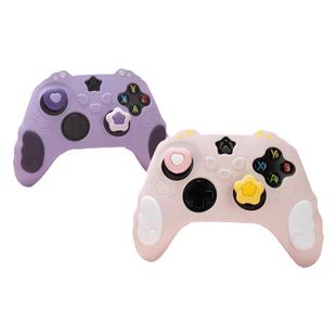 极想微软Xbox Series手柄保护套硅胶适用于XSX/XSS控制器手柄防滑防汗增强手感女可爱星翼物语系列游戏机配件