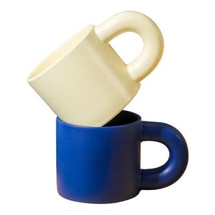 免费定制可爱胖胖陶瓷马克杯情侣礼物印Logo图案咖啡喝水杯子订做