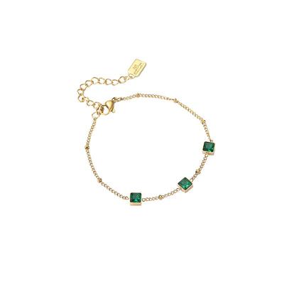 air-horizon复古手链简约祖母绿