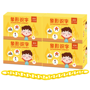 幼儿园识字卡片3000字儿童启蒙早教闪卡宝宝象形看图认字全套玩具