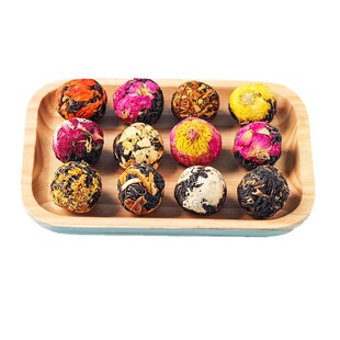 云南凤庆滇红茶手工龙珠花茶桂花茉莉玫瑰蜜香红绣球11种口味混装