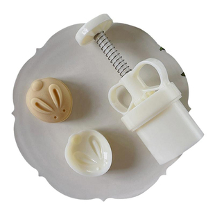 50g中秋节小兔子月饼模 立体玉兔绿豆糕模具凤梨酥山药糕点手压模