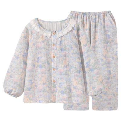 小熊天鹅湖卡通绝美睡衣女款春秋