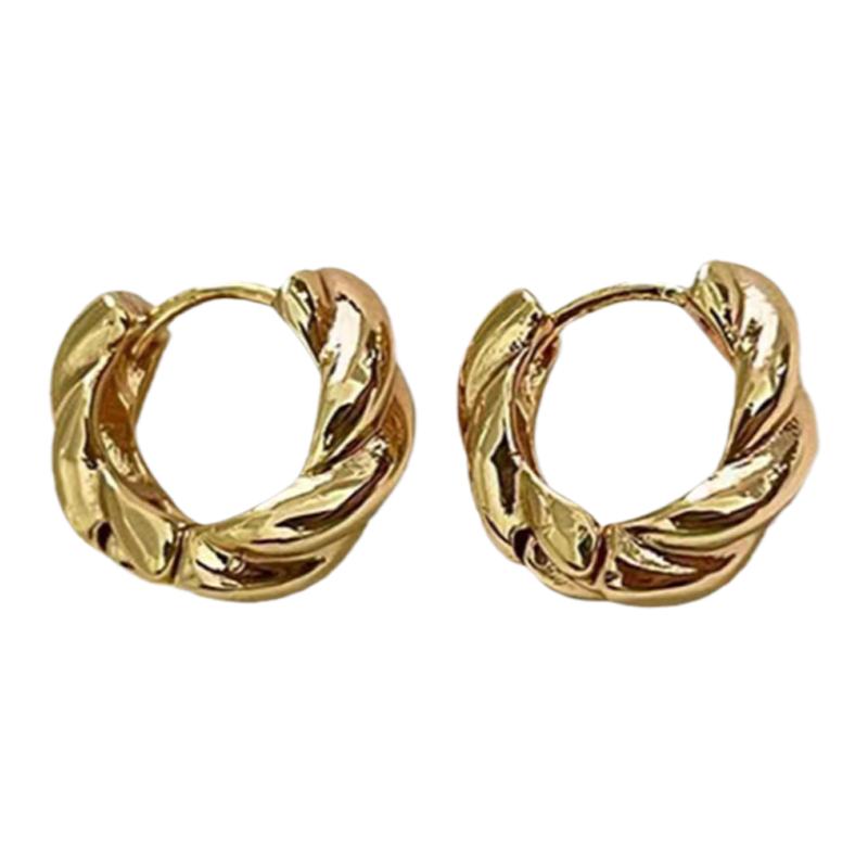 日韩savis同款hoop圈圈半环圆环女通勤耳扣质感麻花mini小圈耳环