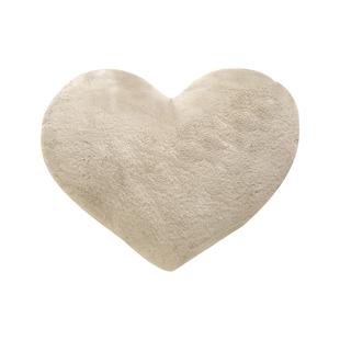 奥菲莉亚毛绒爱心形抱枕客厅沙发轻奢车载卧室床头靠枕腰枕可拆洗