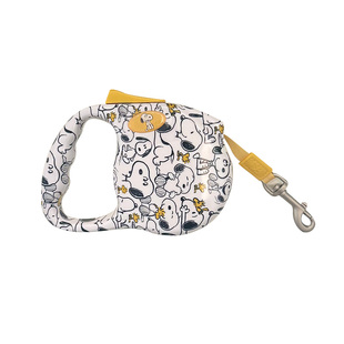 史努比宠物狗狗猫咪伸缩牵引绳中小型犬带状遛狗绳遛狗绳3m5m便携