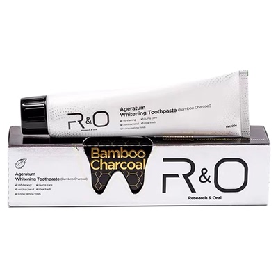 RO原装进口备长炭美白去黄牙膏去牙垢抑菌除异味清新口气成人牙膏