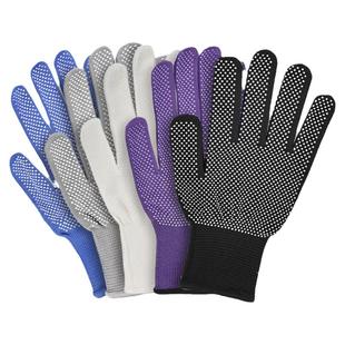 手套劳保耐磨工作尼龙防滑薄款透气点胶防晒干活户外搬运打包骑行