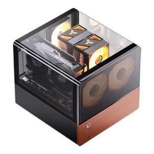 【Intel旗舰】乔思伯V12主机UES组装桌面海景房Ultra245K/5060TI显卡ITX迷你游戏办公创作DIY电脑