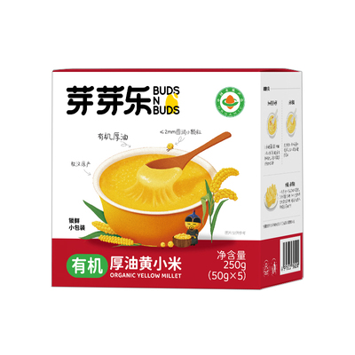 芽芽乐敖汉有机厚油黄小米粥婴儿