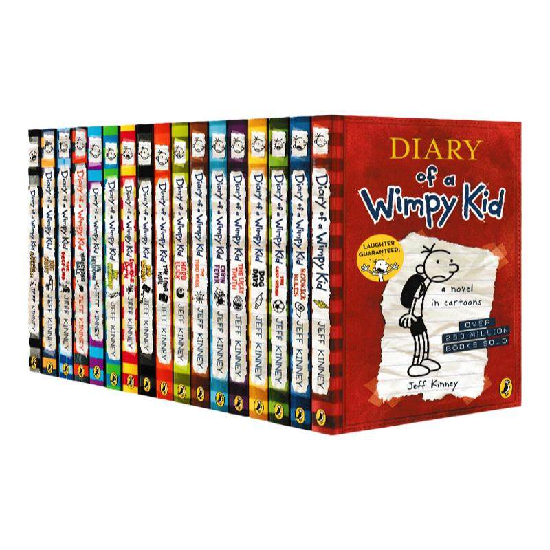 现货 小屁孩日记英文原版 Diary of a Wimpy Kid 小屁孩日记1-19册 Jeff Kinney 儿童英