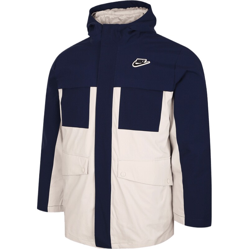 NIKE耐克大童运动休闲保暖三合一连帽羽绒服外套NY2542018GS-001