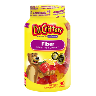 【自营】丽贵lilcritters小熊纤维软糖90粒fiber助力肠道消化儿童