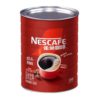 雀巢醇品黑咖啡500g罐装