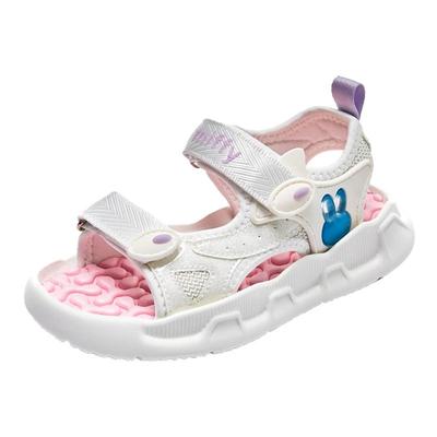 夏季露指休闲女童魔术贴凉鞋