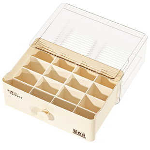 次抛精华收纳盒安瓶护肤桌面避光分格口红化妆品香水小样整理盒子