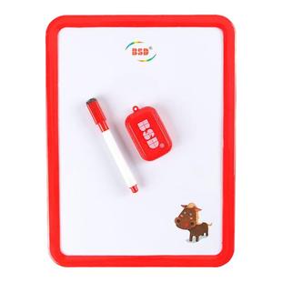 百事达3106镜框白板红蓝男孩女孩送白板擦白板笔静贴白板纸环保学生儿童幼儿园DIY手工家庭用