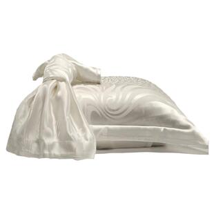 枕水人家100%真丝枕套单个宽幅提花桑蚕丝枕头套枕芯内胆套一对装