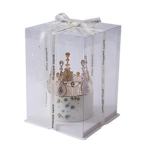 透明蛋糕盒子包装盒6/8/10/12寸双层加高六八生日包装烘焙盒定制