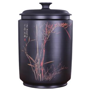 建水紫陶罐储茶罐茶叶罐普洱饼20斤装米缸密封缸/滇红九饼缸 M20