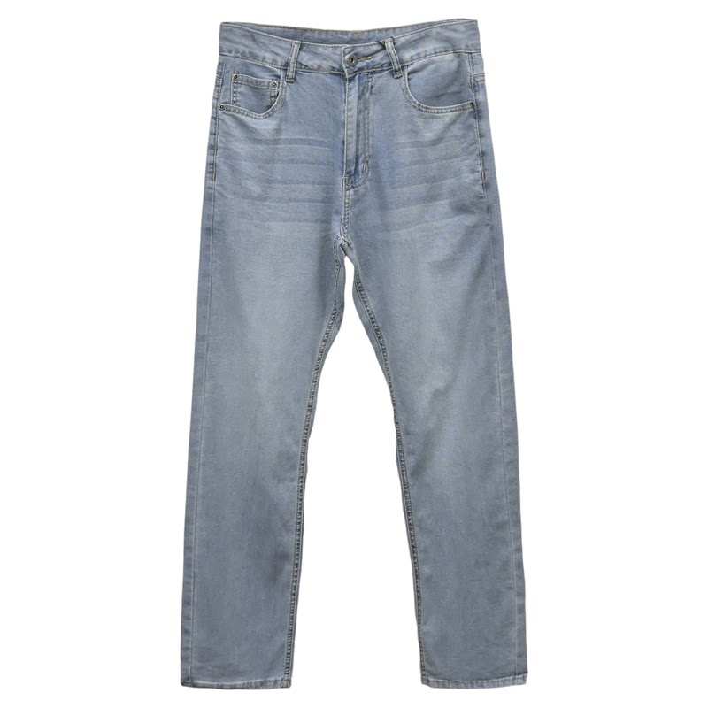 ABLEJEANS男夏季凉爽直筒牛仔裤