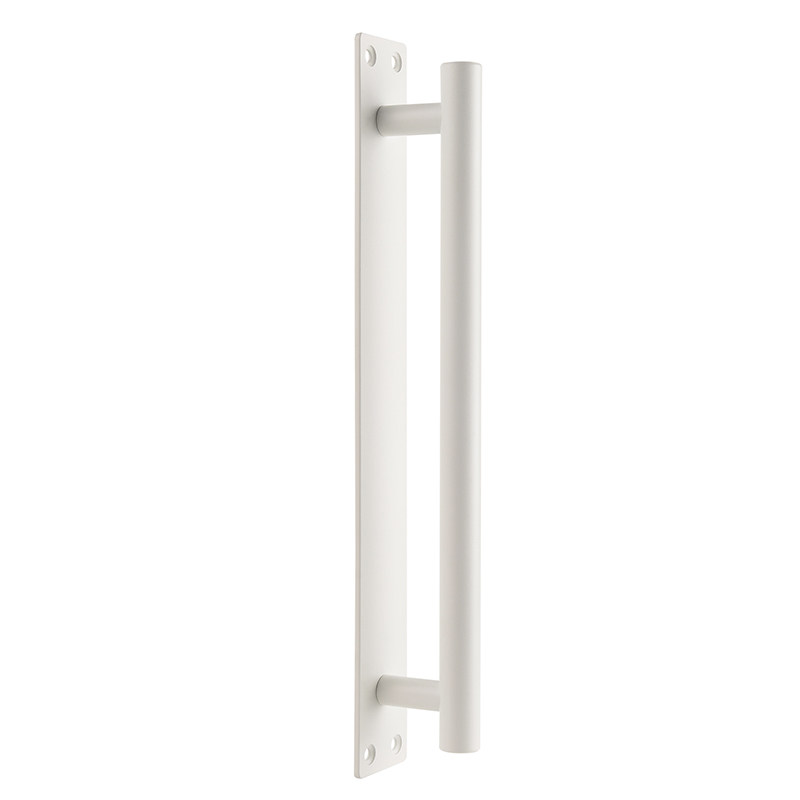 顶耐明装平移推拉门把手免打孔移门柜门大门入户门白色手柄铝合金