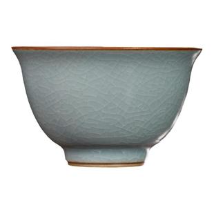 三勤堂汝窑天青主人杯茶杯单个开片可养陶瓷茶具喝普洱茶手工茶盏