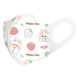 新国标儿童一次性3D立体防护口罩婴儿高弹不勒耳儿童口罩0-3-6岁