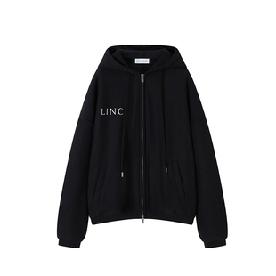 LINCCHIC金羽杰2026年春季新品连帽廓形落肩卫衣外套女S261HD111