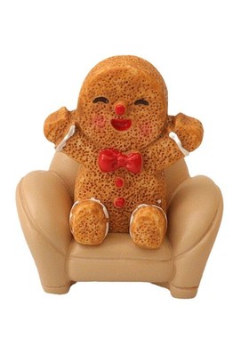 创意圣诞节微景观可爱饼干人雪景装饰品配件迷你沙发圆桌娃屋摆件