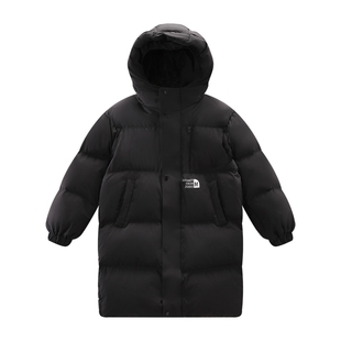 左西男童羽绒服冬季长款加厚2026新款儿童白鸭绒极寒黑金保暖外套