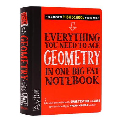 美国少年学霸超级笔记 几何学 Everything You Need to Ace Geometry  Big Fat Notebook 英文原版中学生教辅 学习手册 Workman