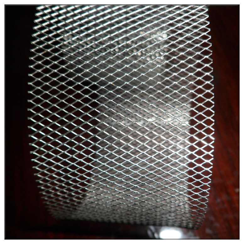 批发小孔微型铝板夹层装饰外墙网空调过滤网菱形孔防护铝网