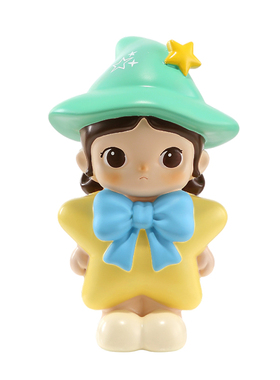 可爱魔法师只进不出储蓄罐摆件