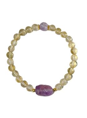 天然黄水晶貔貅手链双倍招财串