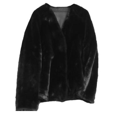 大衣2024冬新款长袖女皮草外套