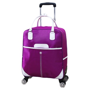 轻便旅游拉杆包旅行包防水折叠登机包带轮子的小行李袋短途行李包