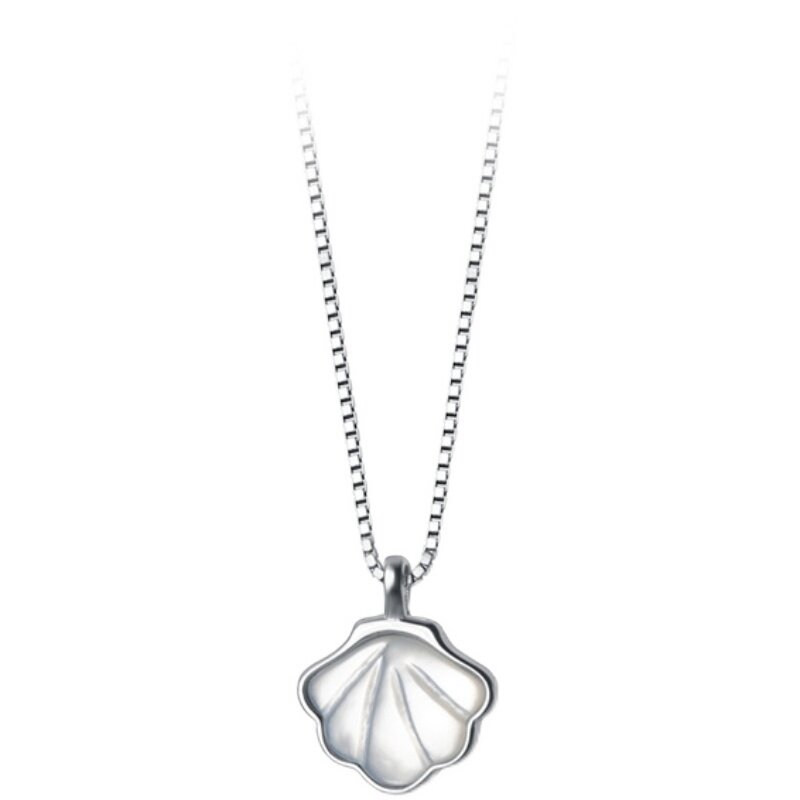 银饰森系文艺锁骨链女贝壳