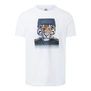 BOGNER博格纳 春夏经典男士老虎头印花时尚休闲宽松舒适短袖T恤