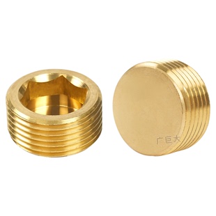 闷头塑胶模具用铜水堵头铜止付螺丝铜喉塞PT1/8 1/4 3/8 1/2 3/4